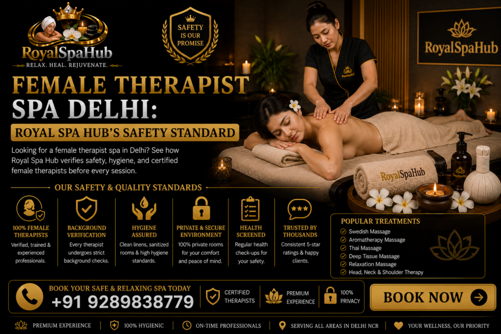 Female Therapist Spa Delhi: Royal Spa Hub’s Safety Standard